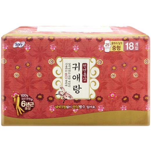 闺艾朗 贵爱娘红参卫生巾 25CM 18片JPY带授权招加盟代理 商品图3