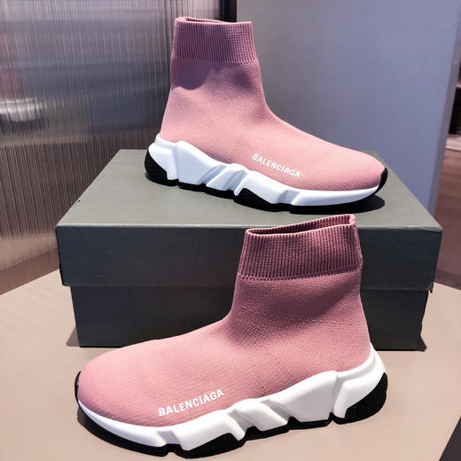 BALENCIAGA巴黎世家袜子鞋-粉色 商品图7