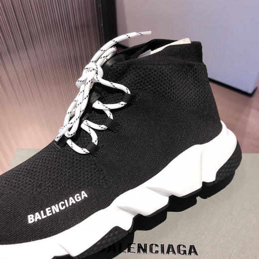 BALENCIAGA巴黎世家袜子鞋-系带黑 商品图4