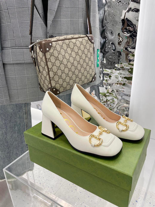 Gucci新款单鞋-白色 商品图0
