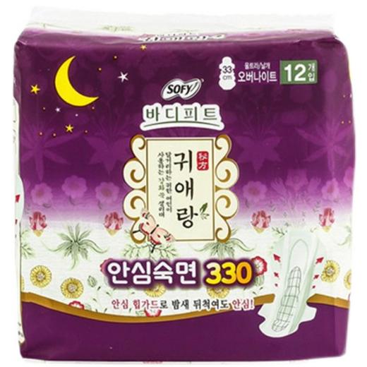 闺艾朗 中草药无荧光剂卫生巾 33CM*12片JPY带授权招加盟代理 商品图3