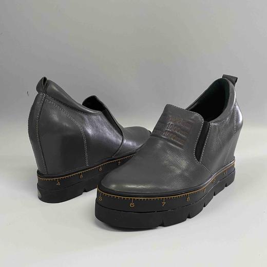 SA-LINK W502 灰色内增高厚底8厘米懒人一脚蹬 商品图2