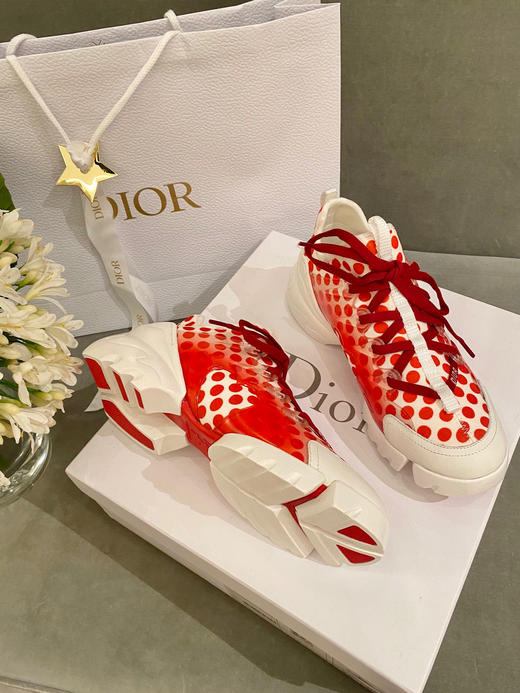 Dior老爹鞋-红色波点 商品图0