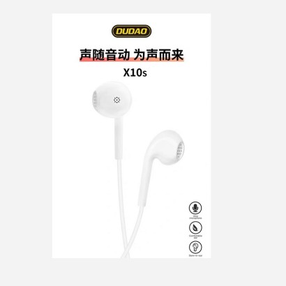独到X10S 3.5接口半入耳式通用耳机1盒装JPY带授权招加盟代理