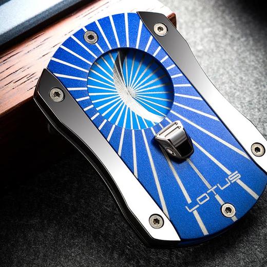 LOTUS原装正品美国莲花雪茄剪刀扇形雪加剪多彩不锈钢顺滑锋利钻 商品图2