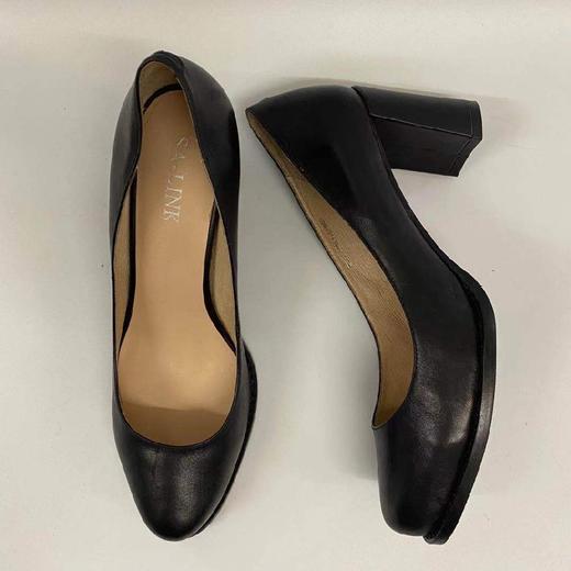 SA-LINK 萨琳M110粗跟时尚圆头船鞋 商品图10