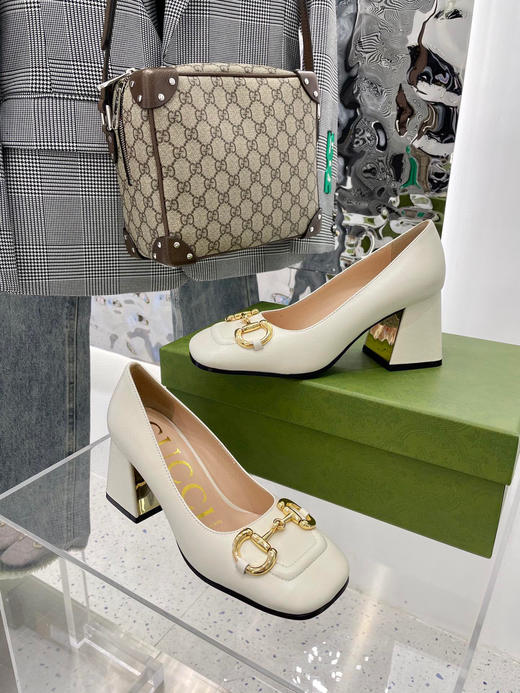 Gucci新款单鞋-白色 商品图3