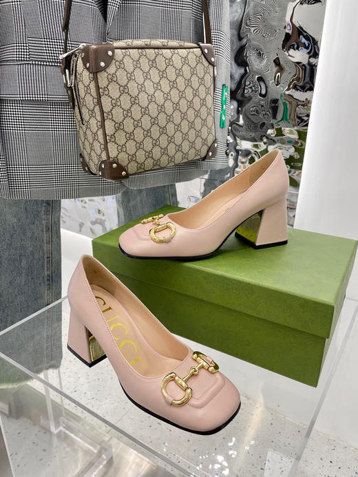 Gucci新款单鞋-粉色 商品图3
