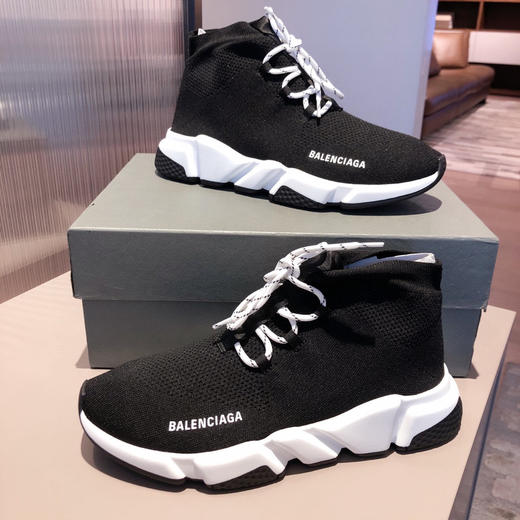 BALENCIAGA巴黎世家袜子鞋-系带黑 商品图7