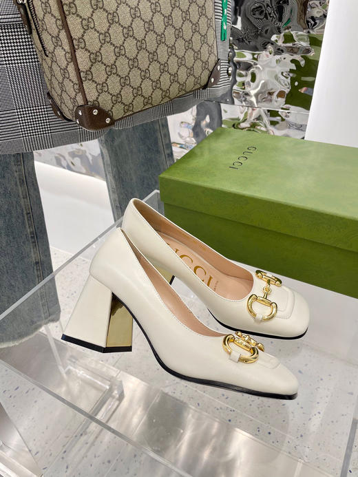 Gucci新款单鞋-白色 商品图4