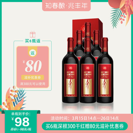 【返券】楼兰酒庄深根300干红葡萄酒 750ml 商品图0