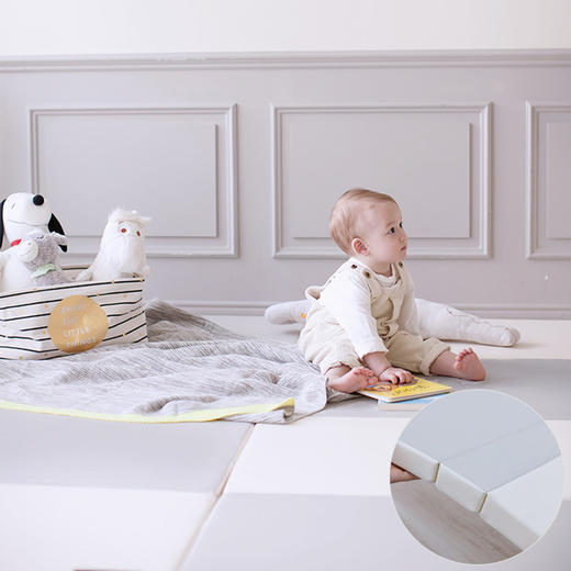 【LICOCO】里科科宝宝无缝折叠爬行垫婴儿爬爬垫游戏垫PU加厚4cm 商品图2
