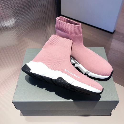 BALENCIAGA巴黎世家袜子鞋-粉色 商品图2