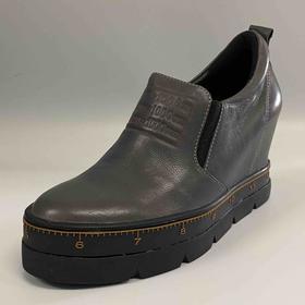 SA-LINK W502 灰色内增高厚底8厘米懒人一脚蹬