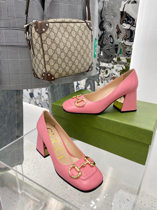 Gucci新款单鞋-粉色 商品图3
