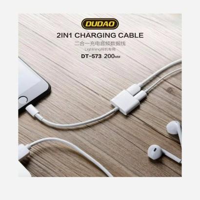 独到DT-573苹果二合一充电音频数据线1盒装JPY带授权招加盟代理 商品图2