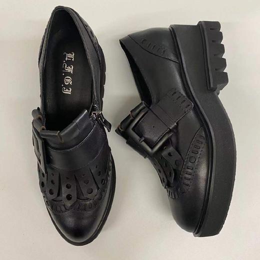 LFGJ 0402复古休闲坡跟女鞋 商品图5