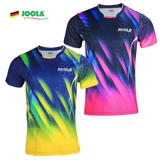 JOOLA优拉极光男女乒乓球服装比赛服运动短袖上衣尤拉 商品图0