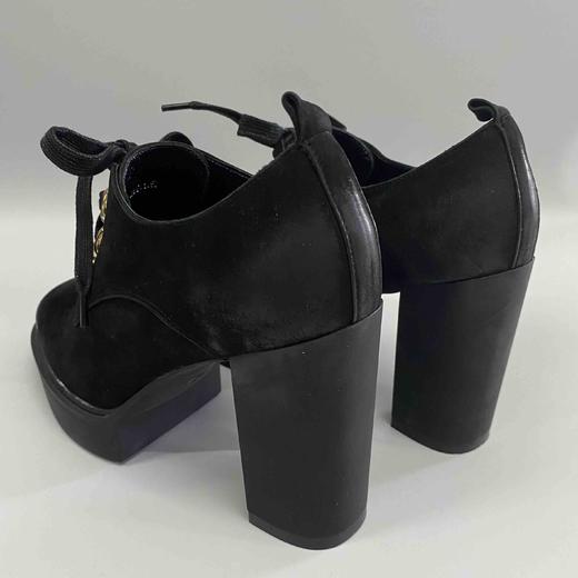 SA-LINK X205 粗跟高跟中跟系带真皮防水台厚底女 商品图9