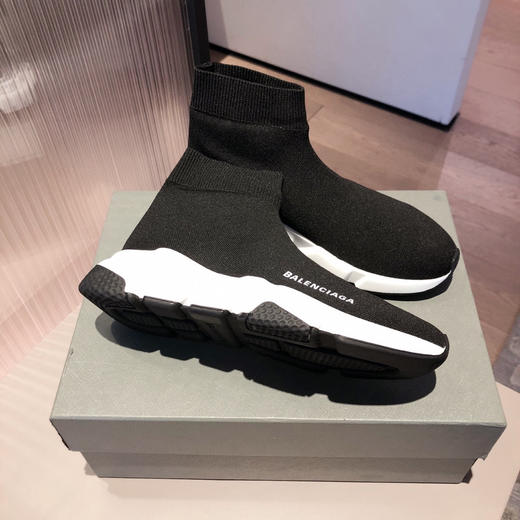 BALENCIAGA巴黎世家袜子鞋-黑色黑底 商品图2
