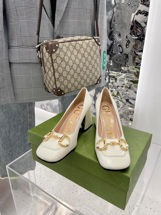 Gucci新款单鞋-白色 商品图1