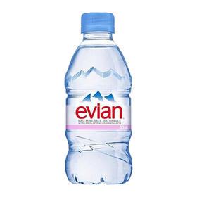 法国进口Evian/依云高端矿泉水天然弱碱性水源24*330ml/箱