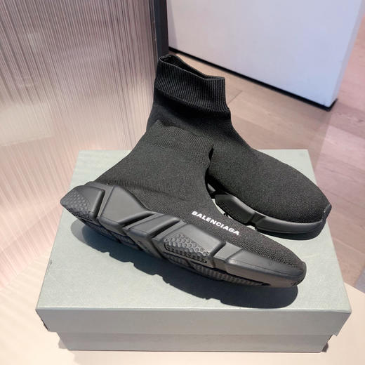 BALENCIAGA巴黎世家袜子鞋-全黑色 商品图1