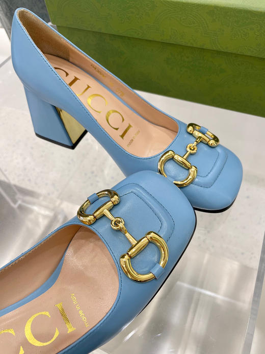 Gucci新款单鞋-蓝色 商品图6