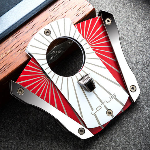 LOTUS原装正品美国莲花雪茄剪刀扇形雪加剪多彩不锈钢顺滑锋利钻 商品图1