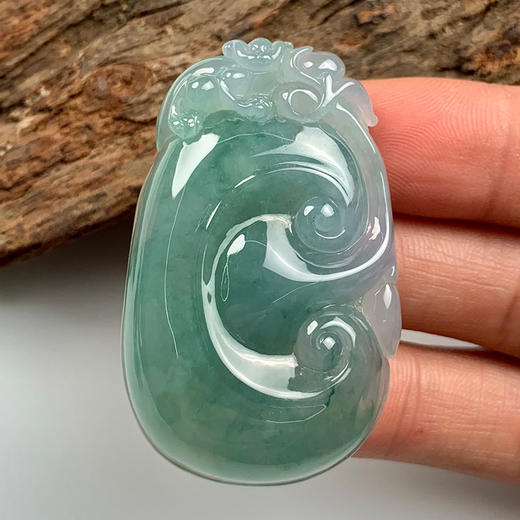 派瑞翡翠 翡翠挂件 糯种 油清色 商品图2