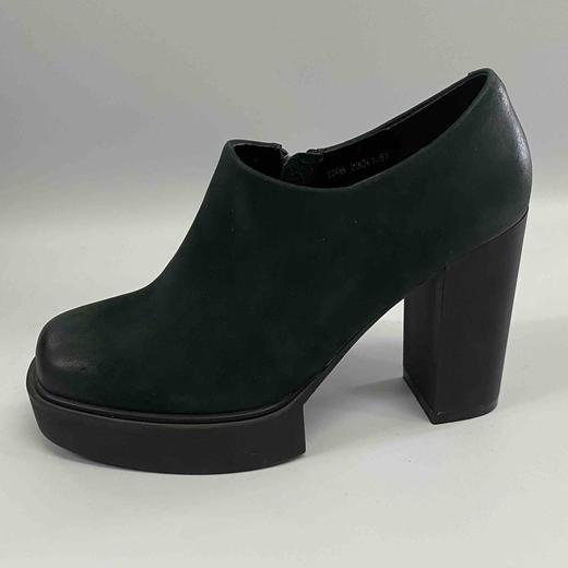 SA-LINK X206 真皮圆头粗跟时装高跟鞋 商品图7