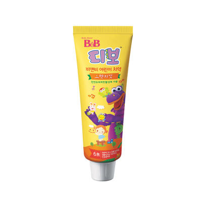 韩国保宁B&B幼儿牙膏（橙子+草莓）组合装90g+90gJPY带授权招加盟代理 商品图3