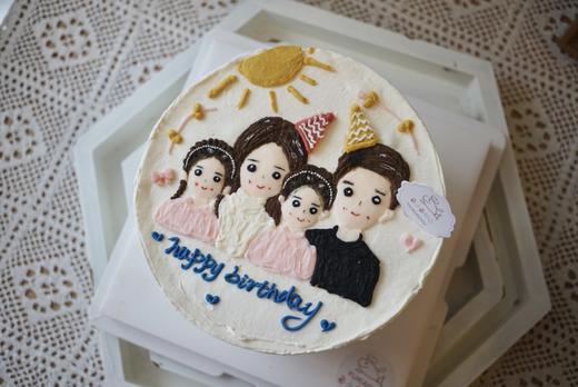 手绘一家四口 商品图1