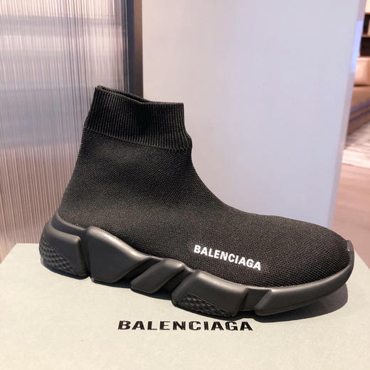 BALENCIAGA巴黎世家袜子鞋-全黑色 商品图6