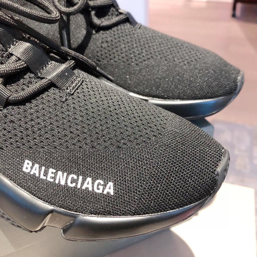 BALENCIAGA巴黎世家袜子鞋-全黑色系带 商品图3