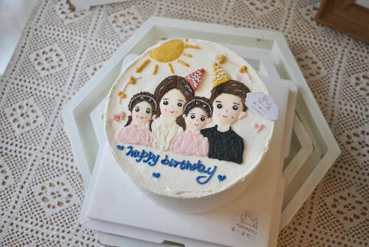 手绘一家四口 商品图0