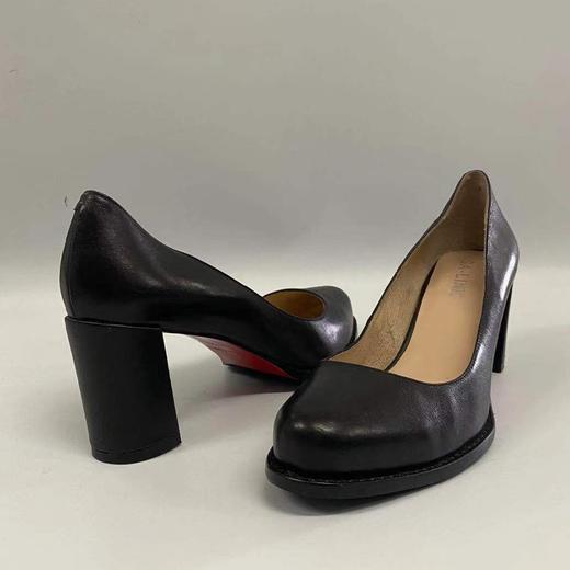 SA-LINK 萨琳M110粗跟时尚圆头船鞋 商品图9