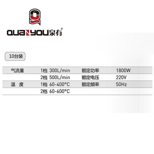 热风枪60-630℃ QY-3001 商品图1