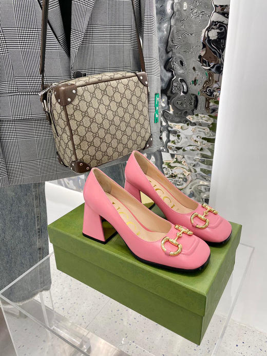 Gucci新款单鞋-粉色 商品图0