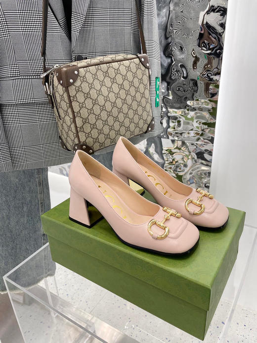Gucci新款单鞋-粉色 商品图0