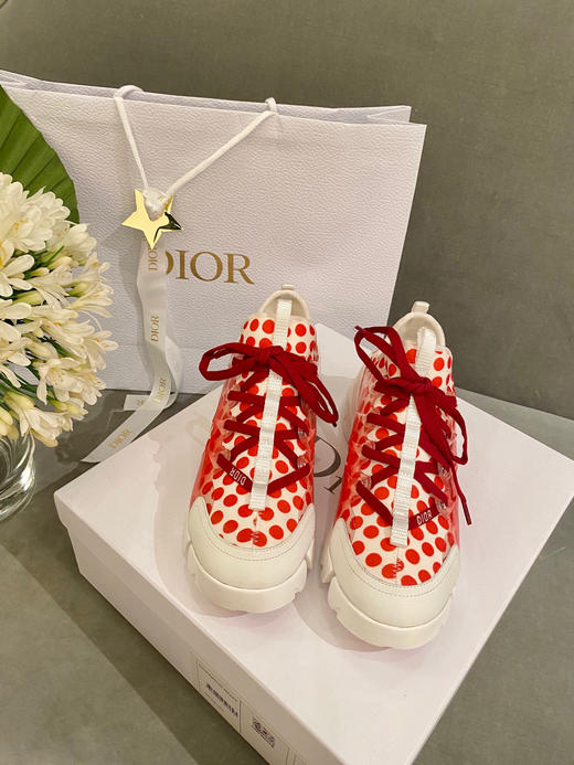 Dior老爹鞋-红色波点 商品图1
