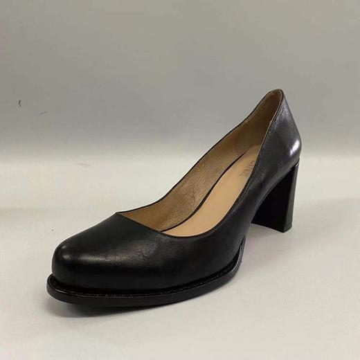 SA-LINK 萨琳M110粗跟时尚圆头船鞋 商品图6