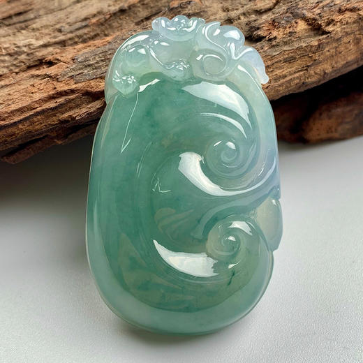 派瑞翡翠 翡翠挂件 糯种 油清色 商品图3