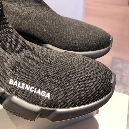 BALENCIAGA巴黎世家袜子鞋-全黑色 商品图3