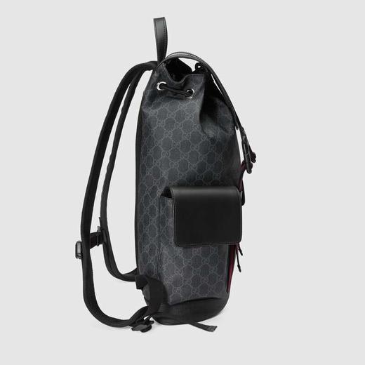 【二】GUCCI 古驰 男士柔软 GG Supreme帆布 双肩背包 灰色 495563 K9R8X 1071 商品图3