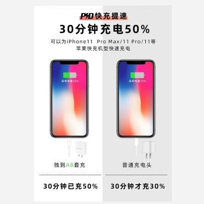 独到A8 18W 苹果PD 快充充电套装1盒装JPY带授权招加盟代理 商品图1