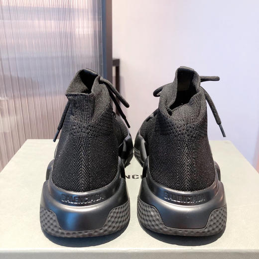BALENCIAGA巴黎世家袜子鞋-全黑色系带 商品图5