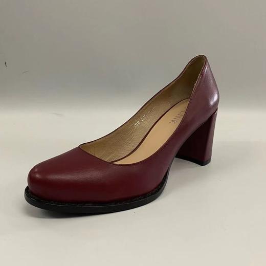 SA-LINK 萨琳M110粗跟时尚圆头船鞋 商品图0