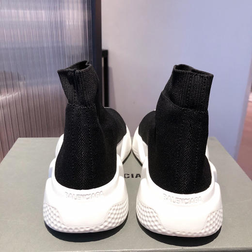 BALENCIAGA巴黎世家袜子鞋-黑色白底 商品图5