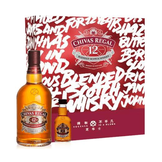 芝华士12年苏格兰调和威士忌 500ml+50ml 礼盒送 礼定制 商品图1